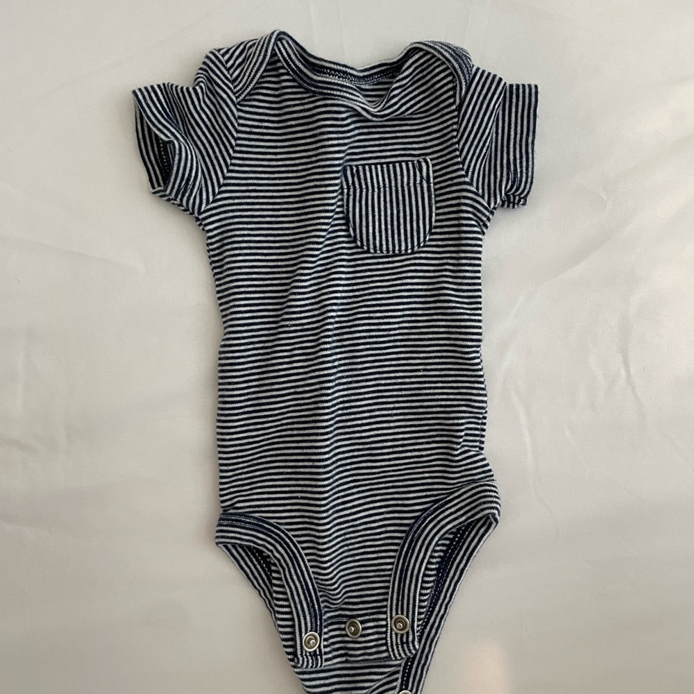 Newborn striped onesie